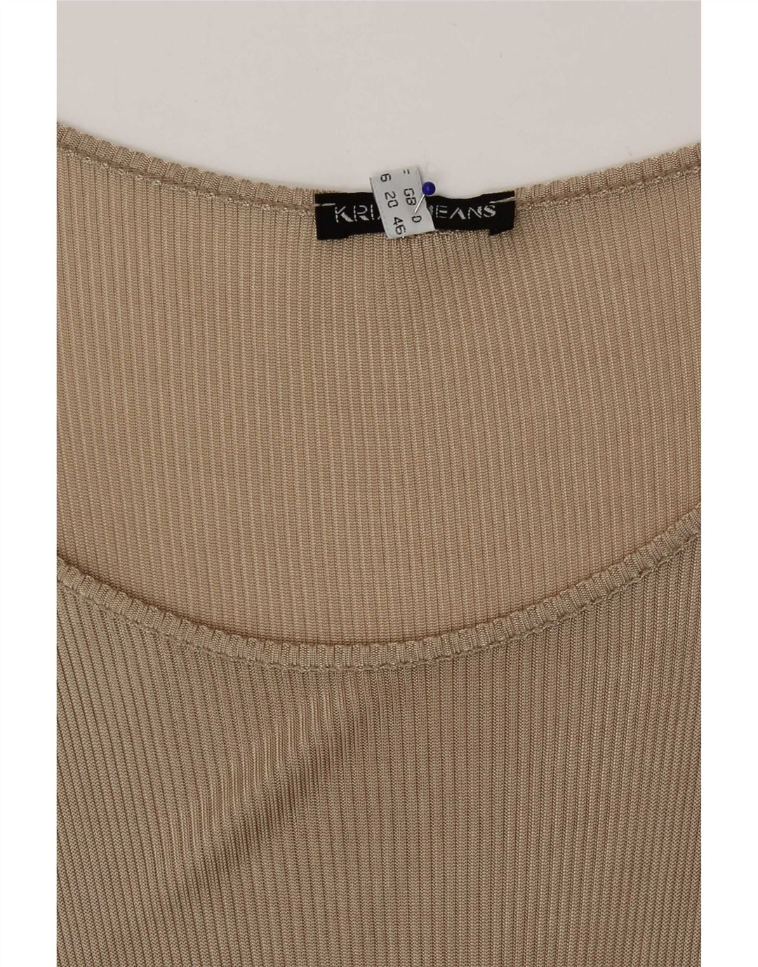 Krizia Débardeur Femme UK 20 2XL Beige