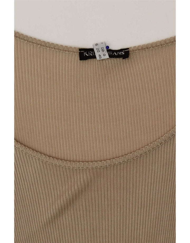 Krizia Débardeur Femme UK 20 2XL Beige