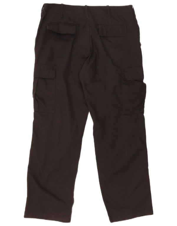 Pantalon Cargo Droit Vintage Homme Moyen W36 L30 Noir