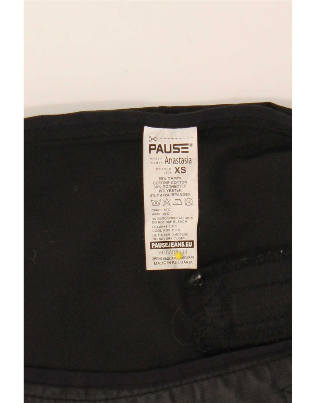 vintage Femmes Tailcoat Pardessus UK 6 XS Coton Noir