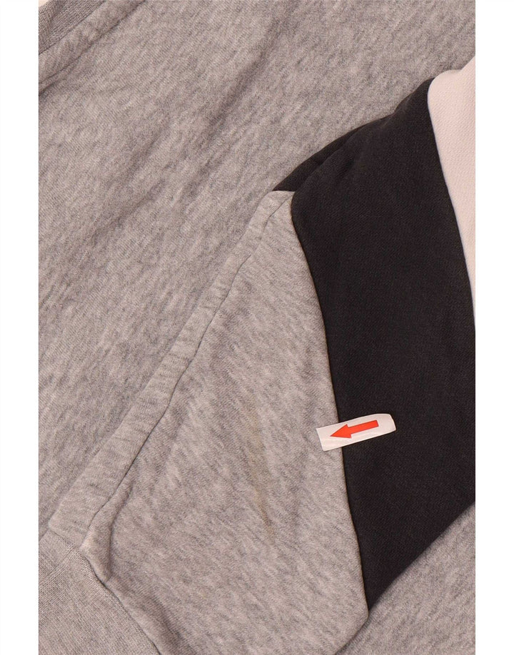 Nike Sweat-shirt graphique pour homme en coton color block Gris Taille S