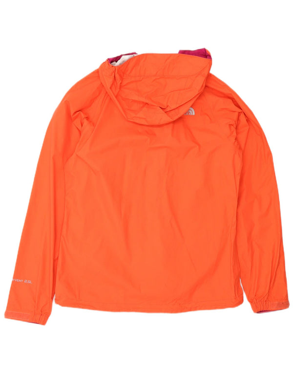 The North Face Veste de pluie à capuche pour femme UK 6 XS Orange Colourblock