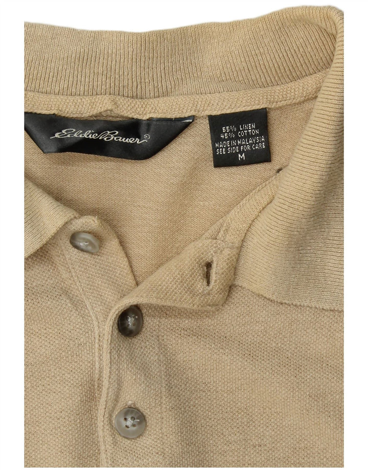 EDDIE BAUER Polo Homme Lin Beige Moyen
