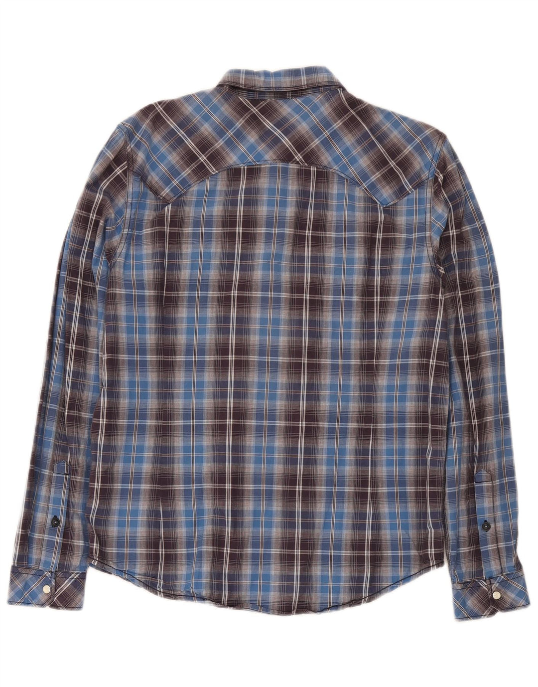 Lee Chemise Slim Fit Homme Grand Carreau Bleu Coton