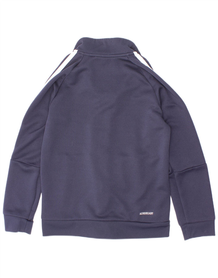 Veste de survêtement Adidas Garçon Aeroready 7-8 ans Bleu Marine Polyester