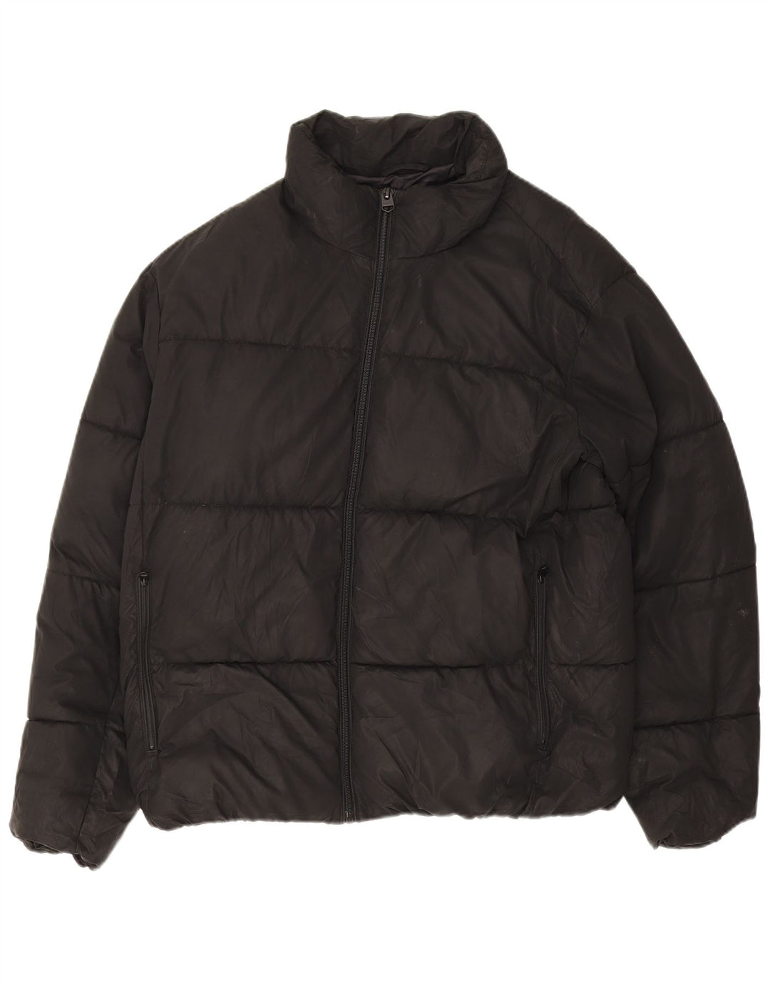 Zara Veste matelassée pour homme UK 40 Large Noir