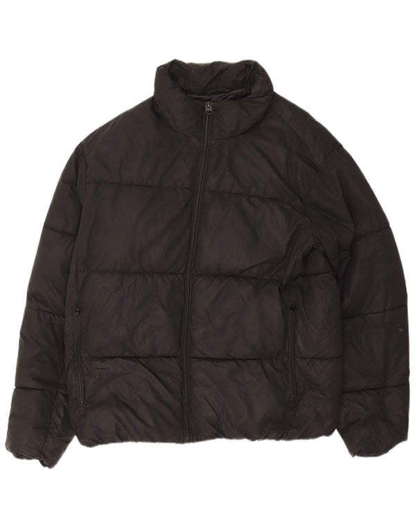 Zara Veste matelassée pour homme UK 40 Large Noir