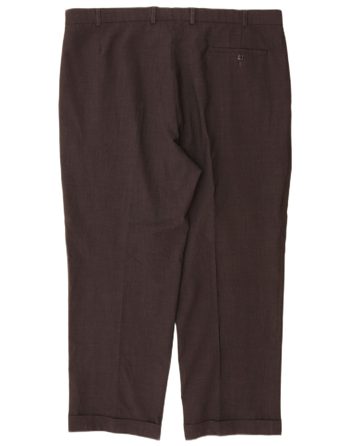 Marks & Spencer Pantalon de costume pour homme W40 L29 Gris Polyester