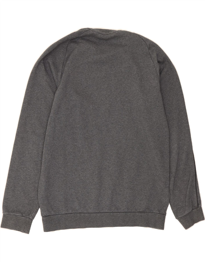 ADIDAS Mens Sweatshirt Jumper Large Grey Cotton Vintage Adidas and Second-Hand Adidas from Messina Hembry 