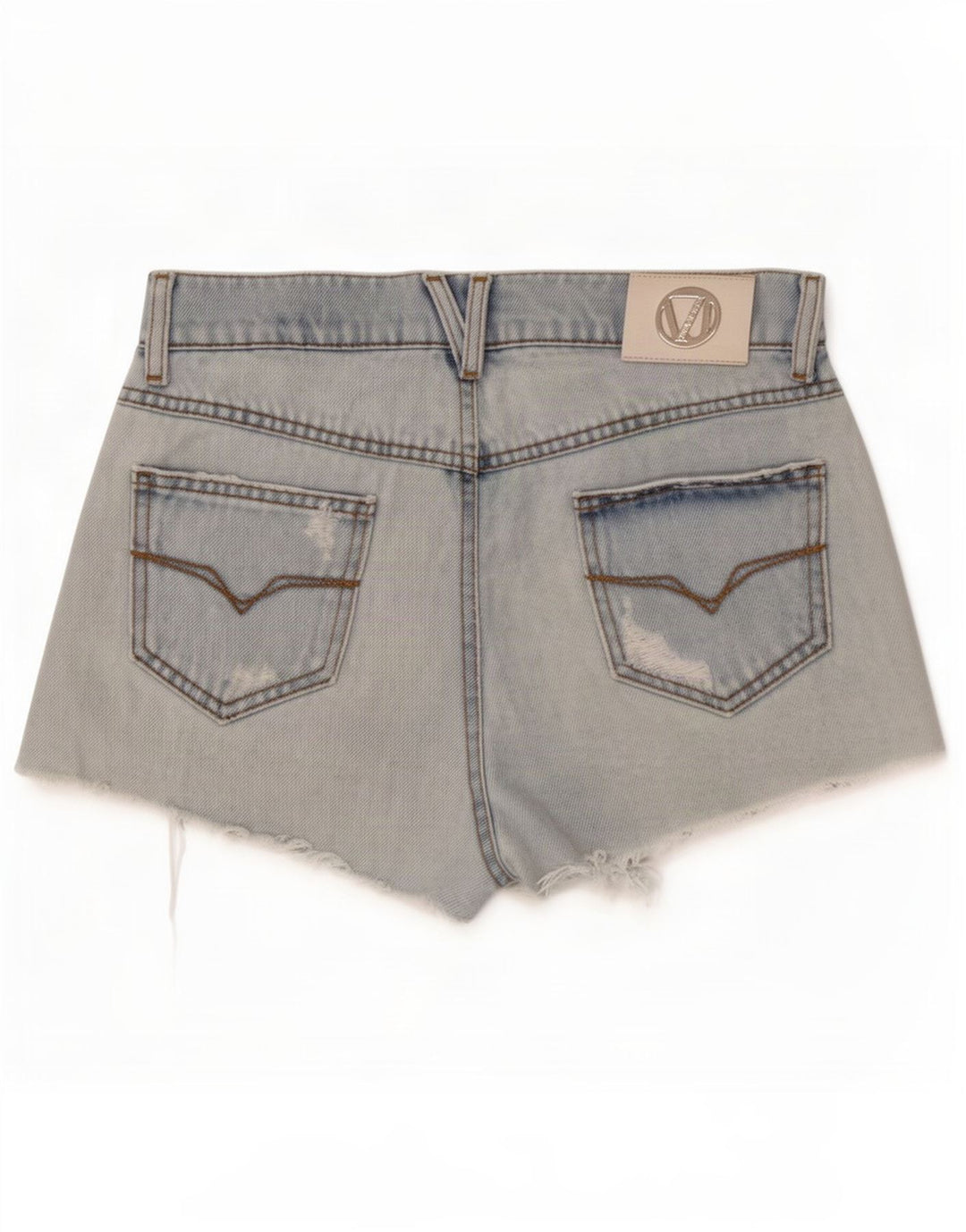 Versace Short en jean vieilli W28 en coton bleu moyen |