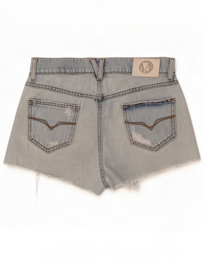 Versace Short en jean vieilli W28 en coton bleu moyen |