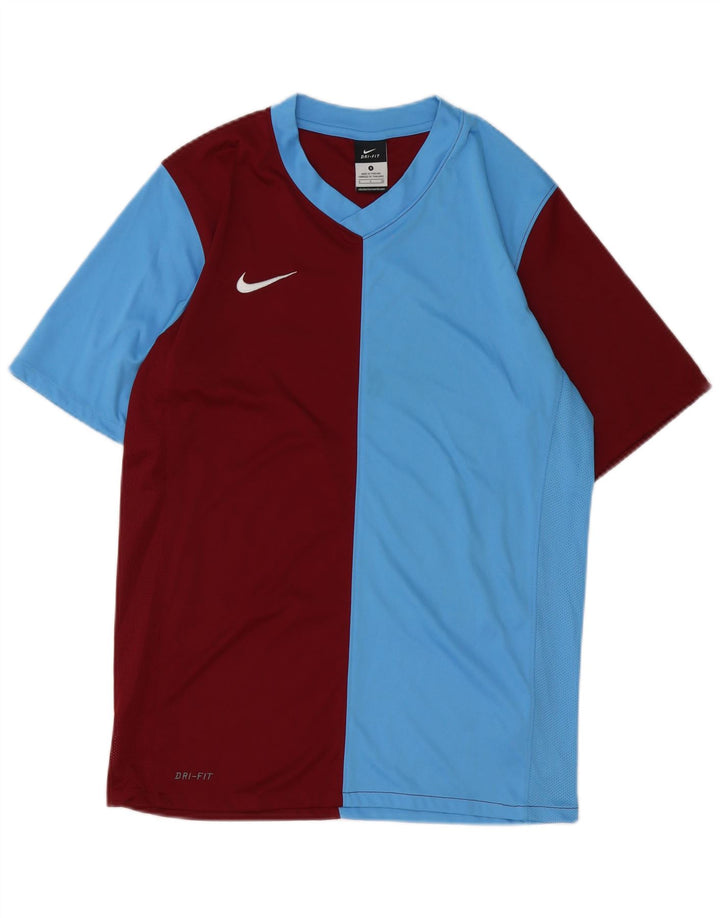 Nike Hommes Dri Fit T-Shirt Haut Petit Multicolore Colorblock Polyester