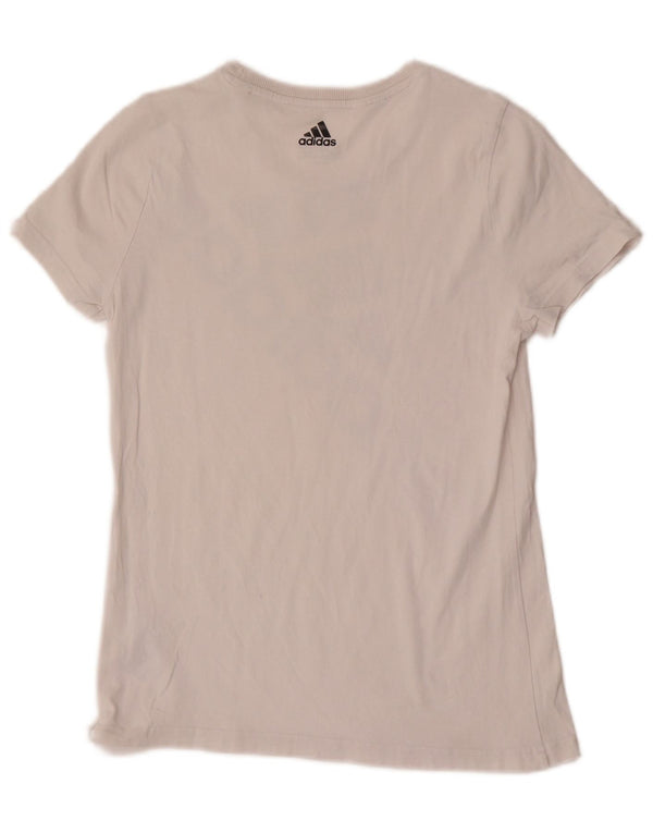 Adidas T-Shirt Graphique Garçon 14-15 ans Blanc Coton