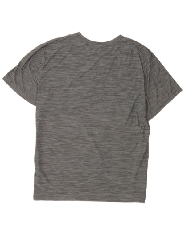 Nike Mens Dri Fit T-Shirt Top XL Grey Flecked Polyester