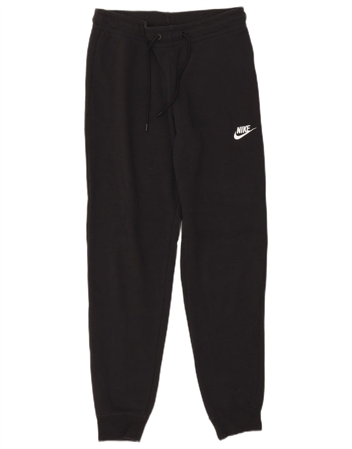 NIKE Pantalon de survêtement pour femme Joggers UK 10 Small Noir Coton