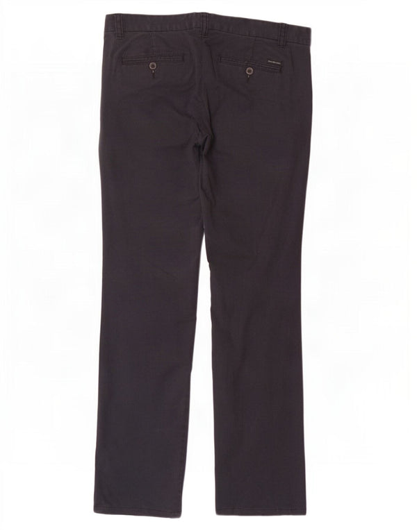 Calvin Klein Pantalon chino slim pour homme W32 L31 Noir en coton à fines rayures