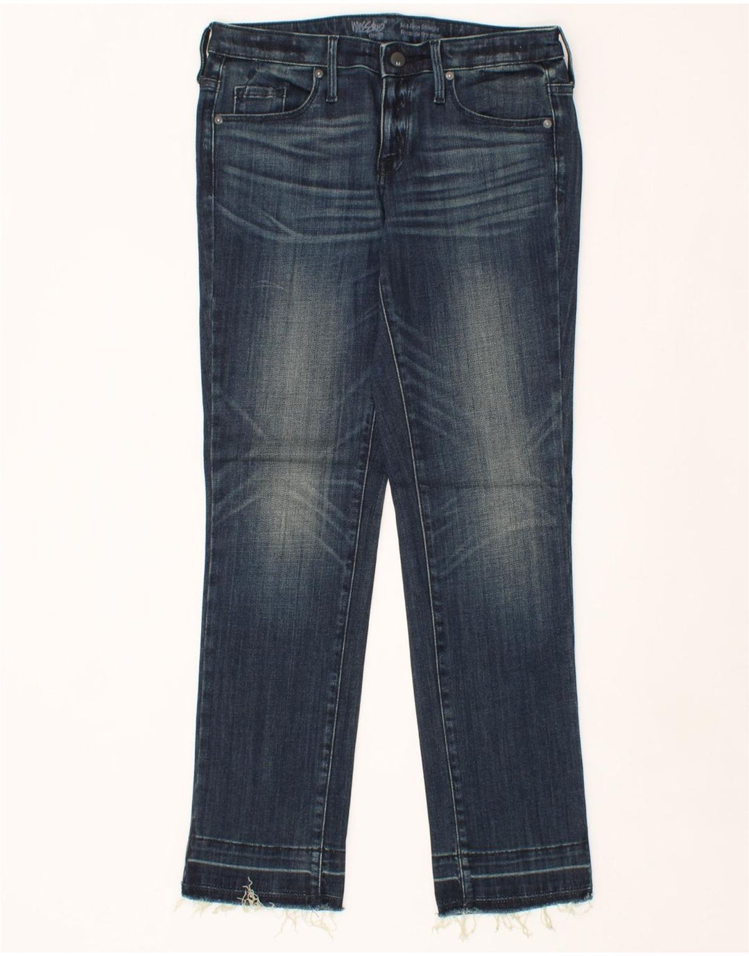 MOSSIMO Womens Mid Rise Straight Jeans US 6 Medium W28 L29 Navy Blue Vintage Mossimo and Second-Hand Mossimo from Messina Hembry 
