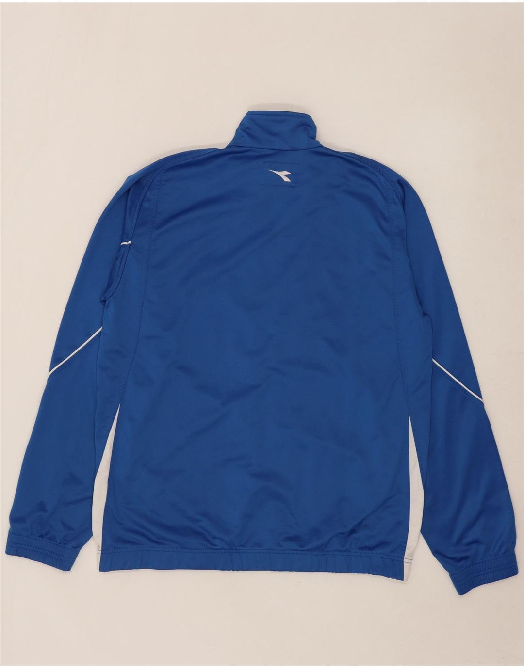 Diadora Veste de survêtement graphique pour hommes, grand bleu, polyester color block