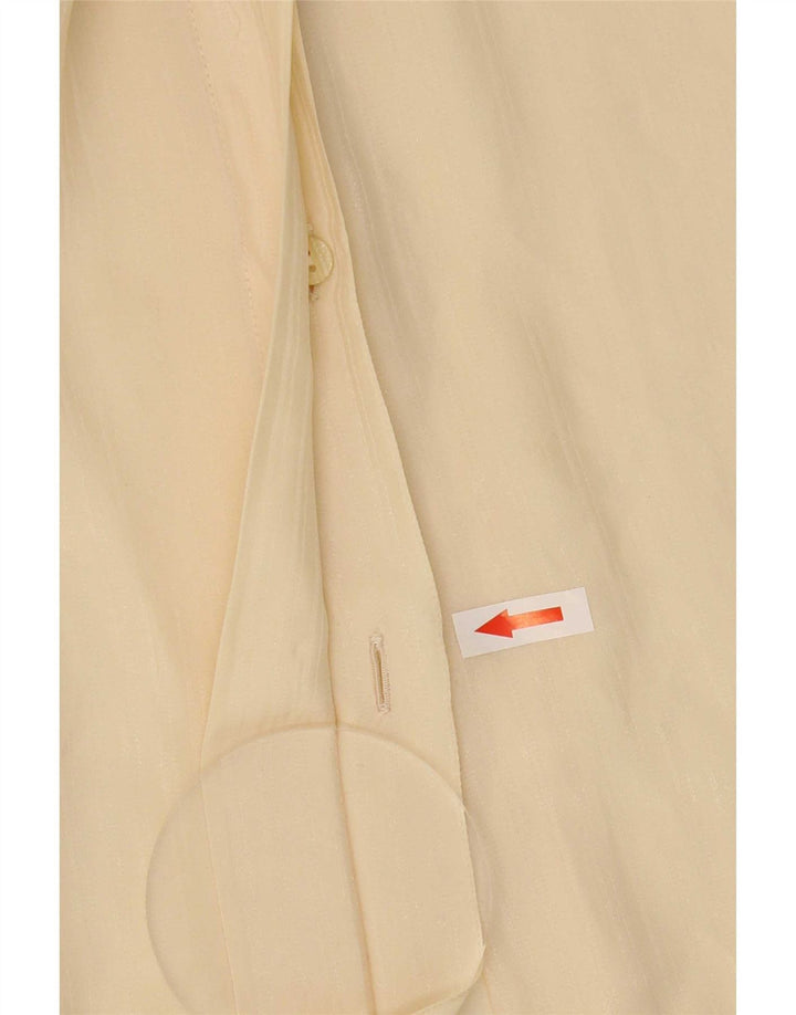 Chemisier chemise femme vintage taille 45 grand beige