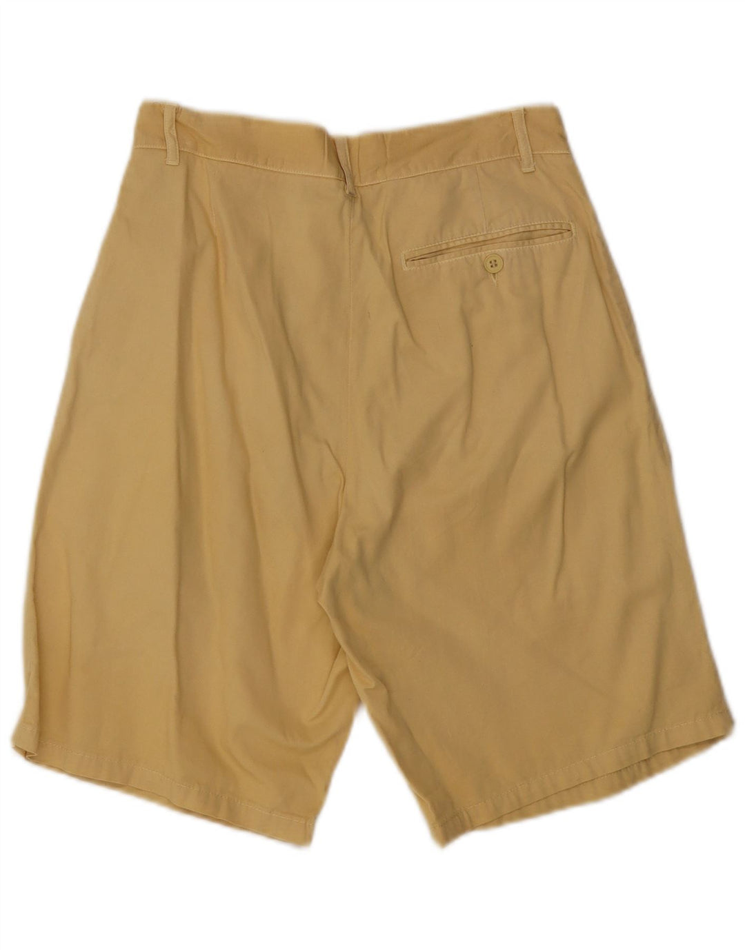 Sisley Short Chino Relaxed Elegance Pegged W32 Coton Jaune Moyen Homme