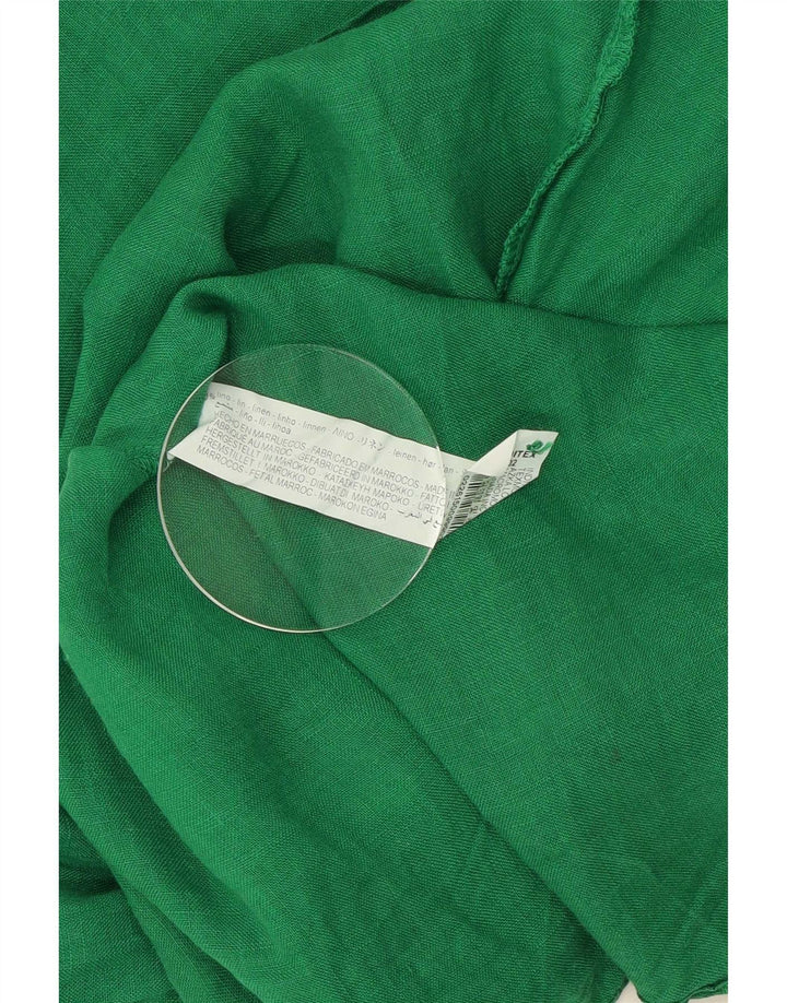 Chemise Femme Zara UK 14 Lin Vert Moyen