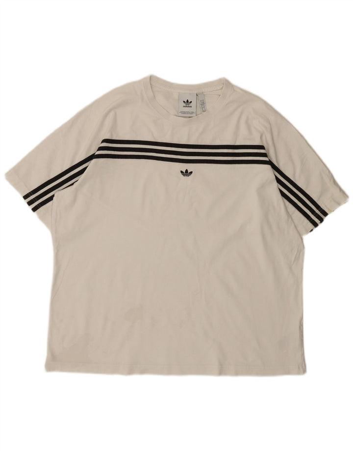 Adidas T-Shirt Homme Top XL Coton Blanc