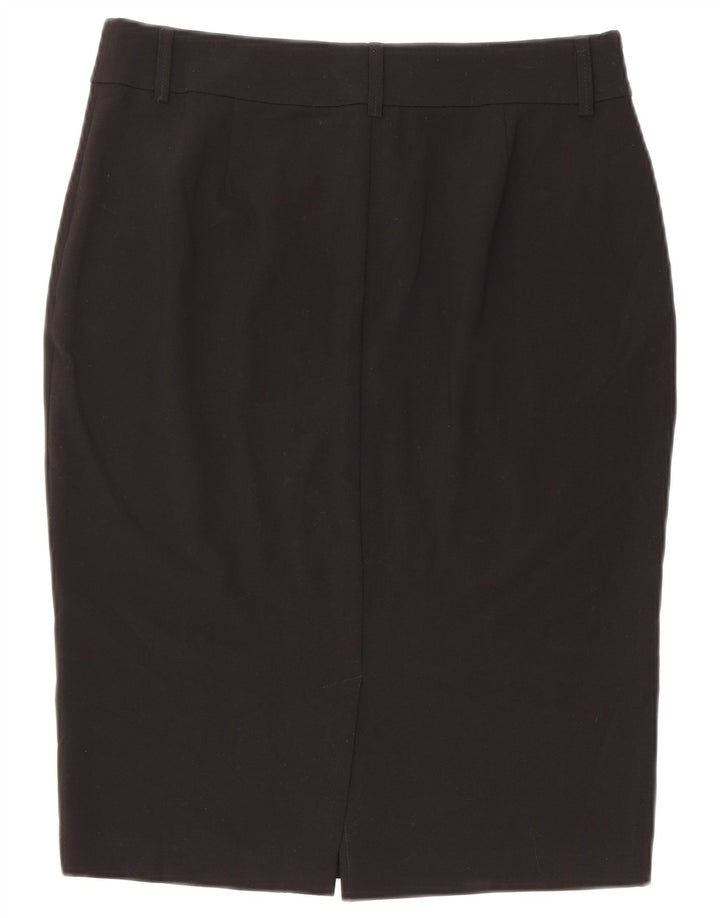 Marks & Spencer Jupe crayon pour femme UK 12 Medium W30 Noir Polyester
