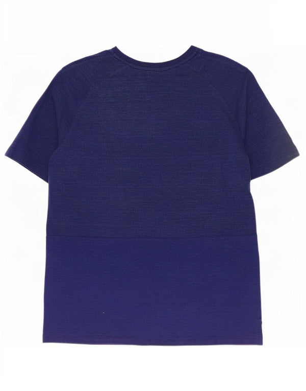 Nike T-Shirt Homme Bleu Marine Moyen Coton