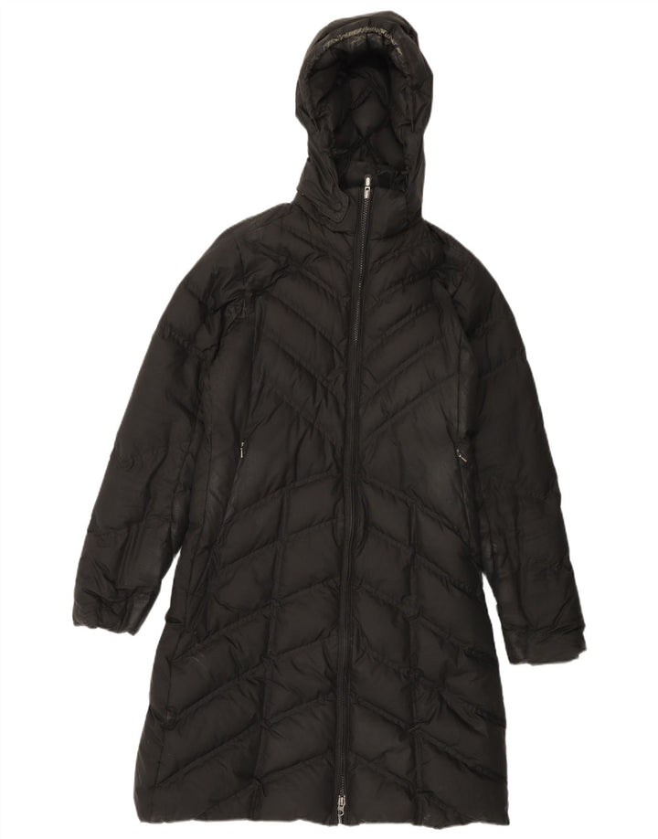 Patagonia Manteau rembourré à capuche pour femme UK 10 Small Noir Polyester