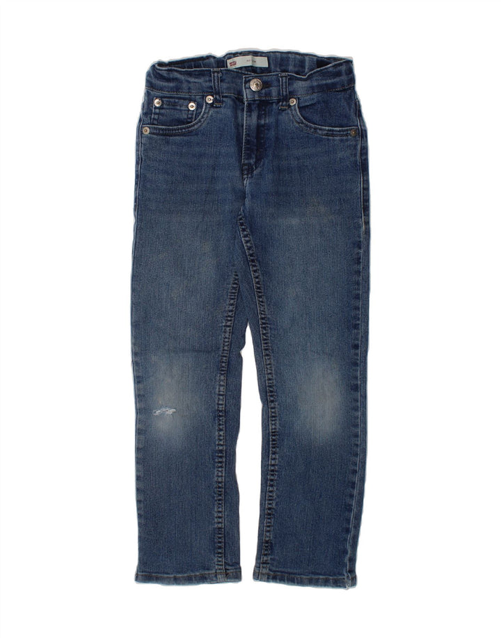 LEVI'S Boys 511 Slim Jeans 6-7 Years W22 L20 Blue Cotton Vintage Levi's and Second-Hand Levi's from Messina Hembry 