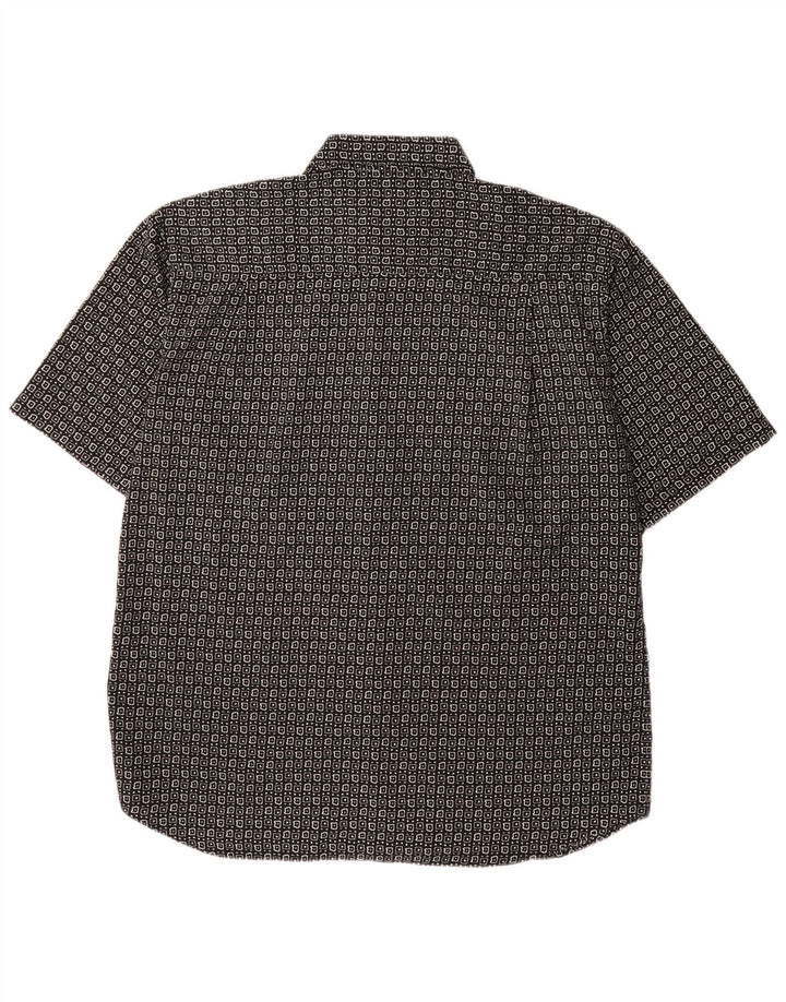 Canda Chemise à Manches Courtes Homme XL Noir Géométrique Polyester