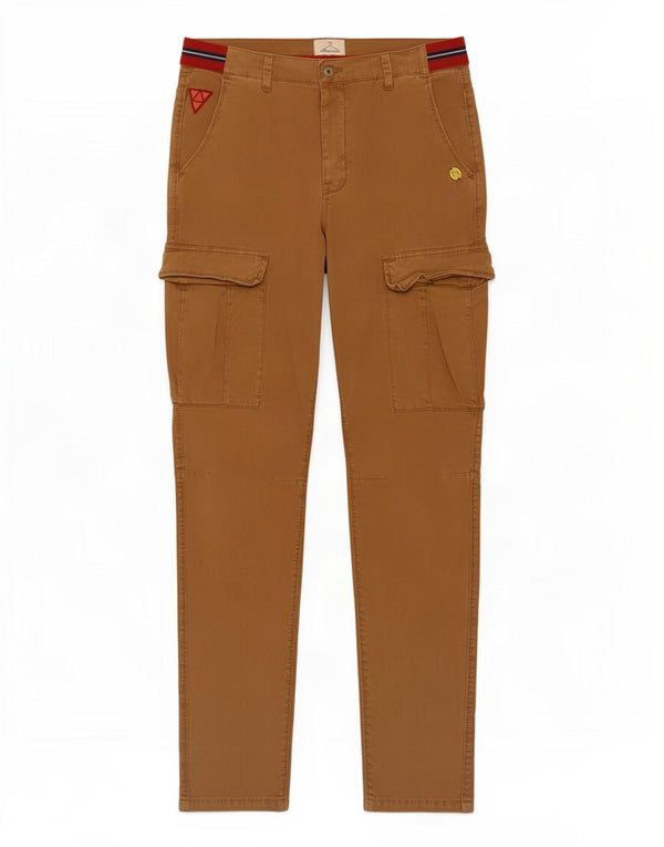 Berna Pantalon Cargo Droit Homme IT 50 Large W34 L30 Coton Beige