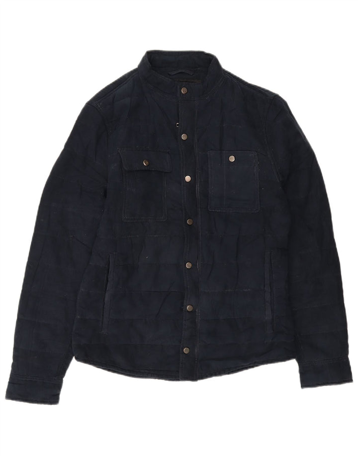 Zara Veste utilitaire pour homme UK 36 Petit Bleu Marine Polyester