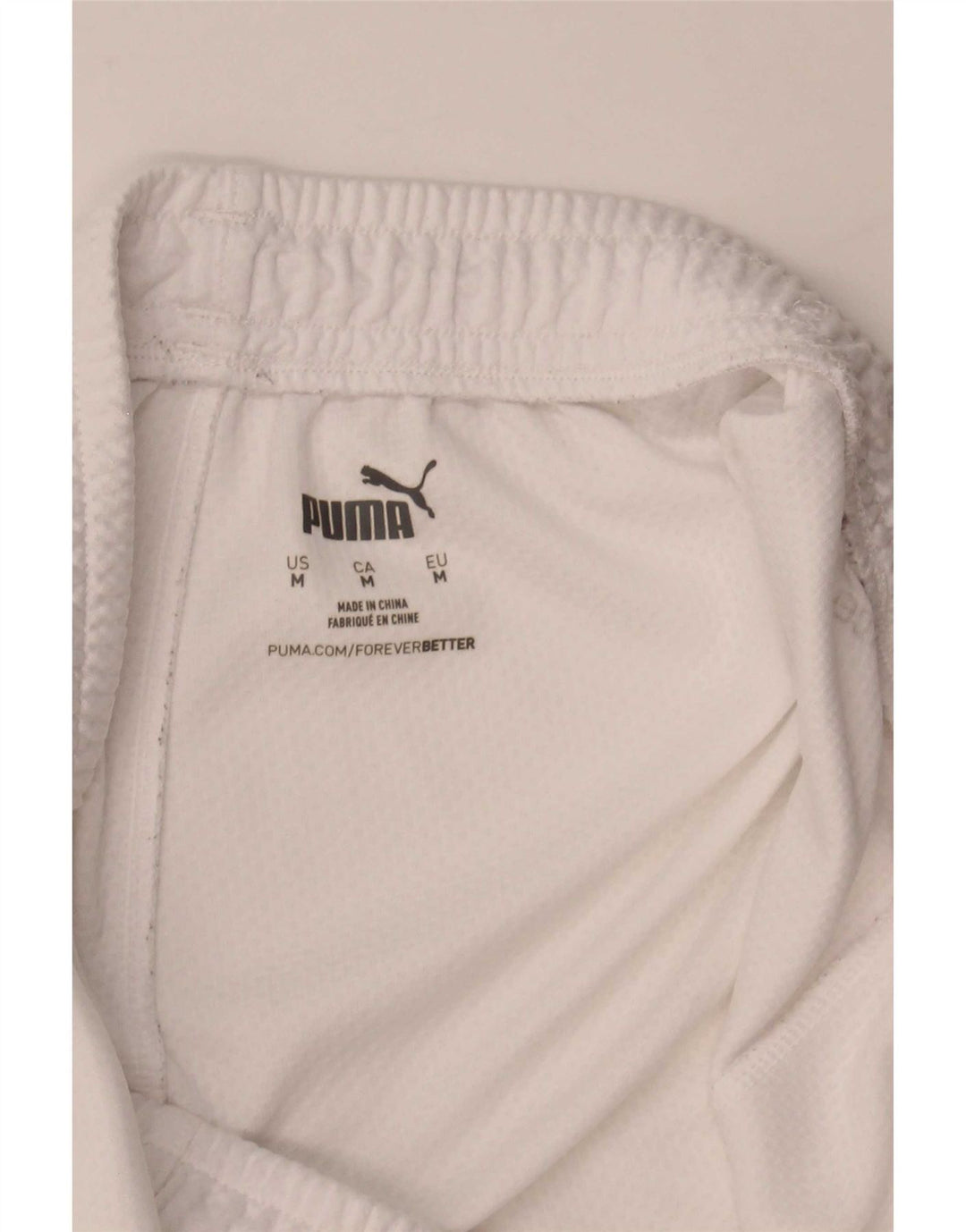 Puma Short de Sport Homme Blanc Moyen