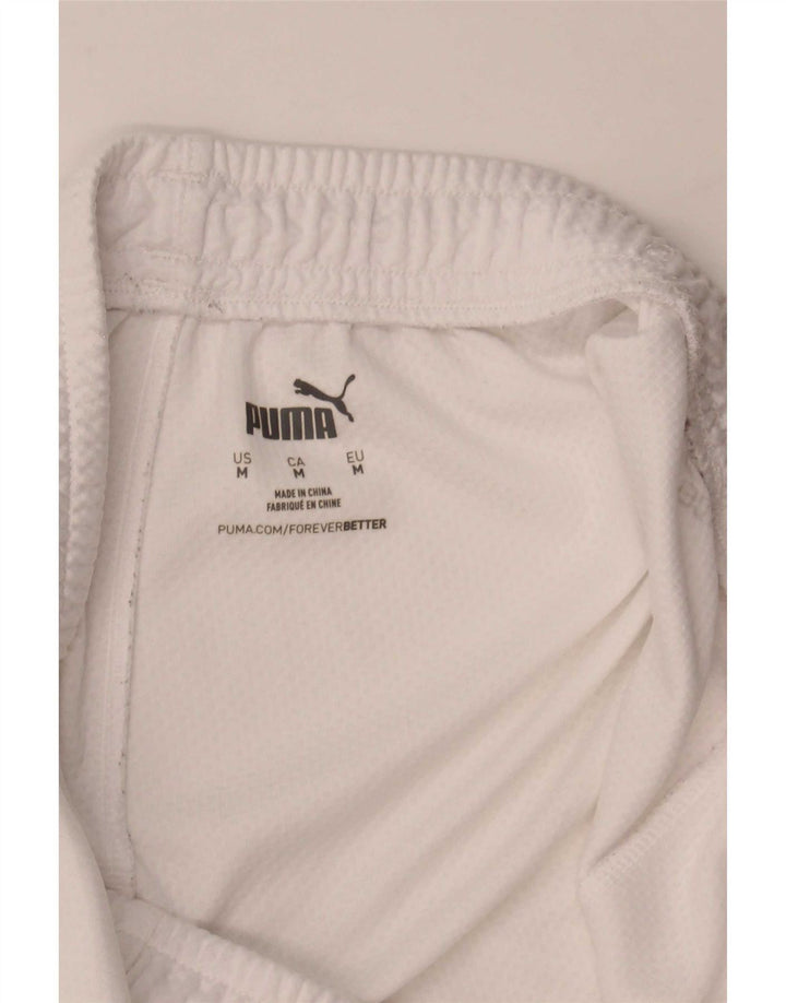 Puma Short de Sport Homme Blanc Moyen