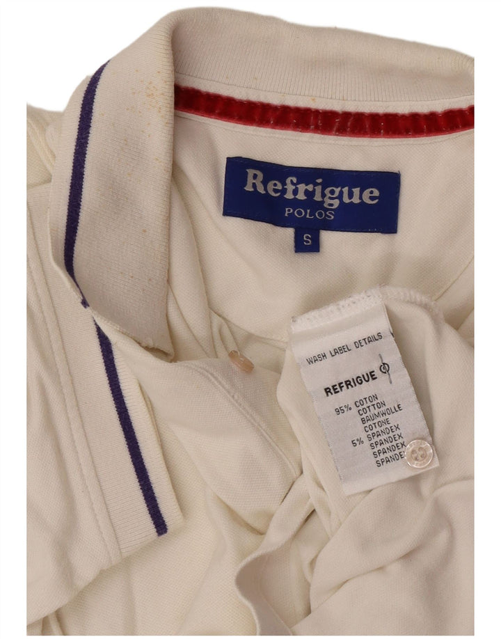 Refrigue Polo Homme Petit Blanc Coton
