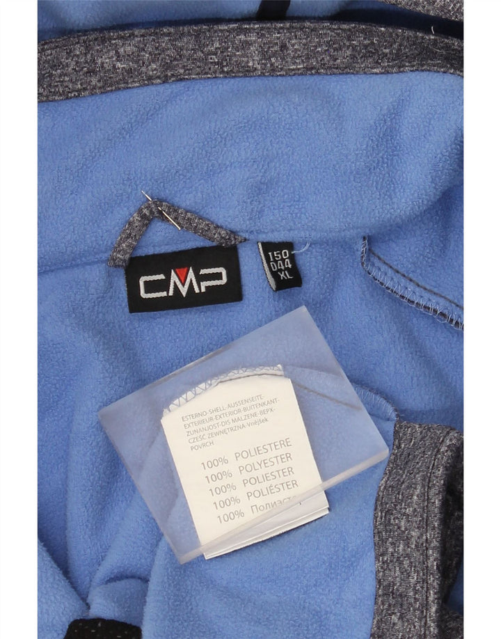 CMP Veste coupe-vent à capuche pour femme UK 18 XL Bleu Moucheté Polyester