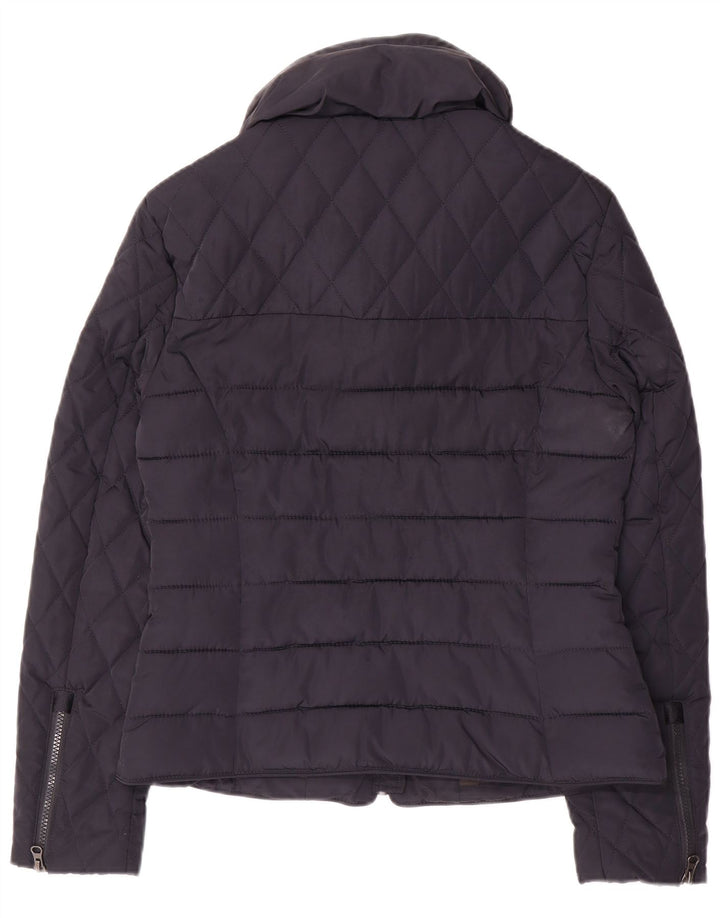 Superdry Veste matelassée pour femme UK 14 Medium Bleu Marine Polyester