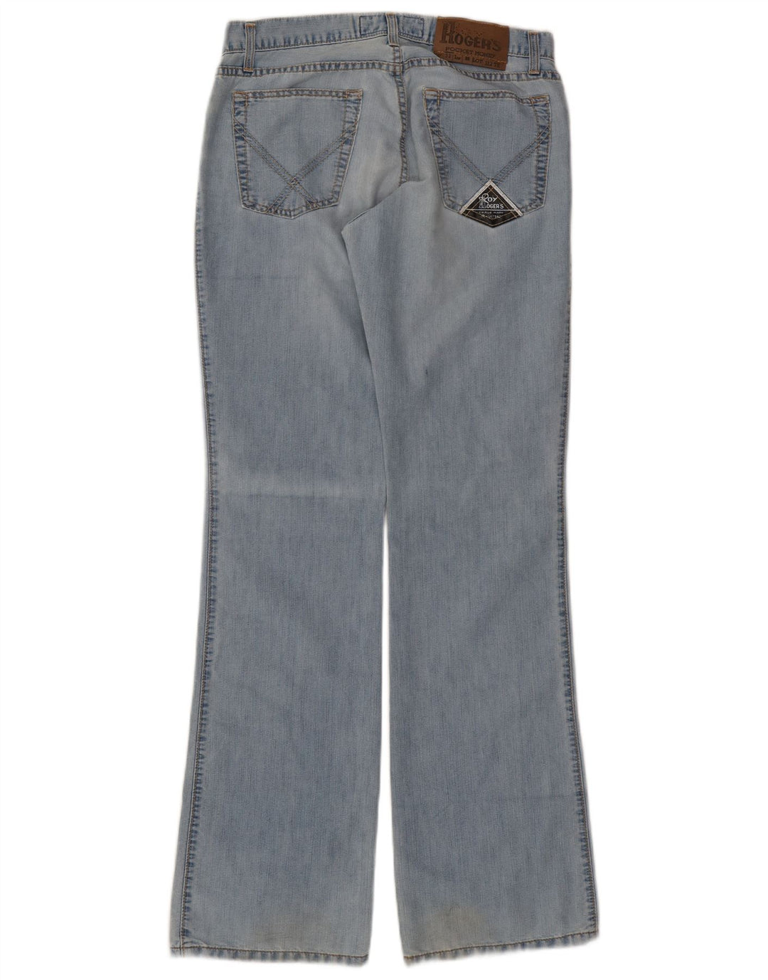 Roy Rogers Jean bootcut Seven Bell pour femme IT 46 Large W32 L34 Bleu Coton