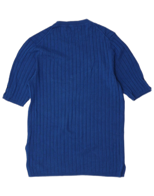 Marks & Spencer Pull à col rond pour femme UK 12 Bleu moyen