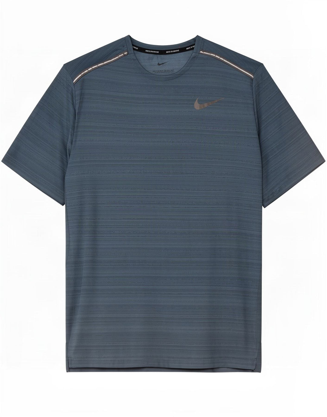 Nike Hommes Dri Fit T-Shirt Haut Large Bleu Moucheté Polyester