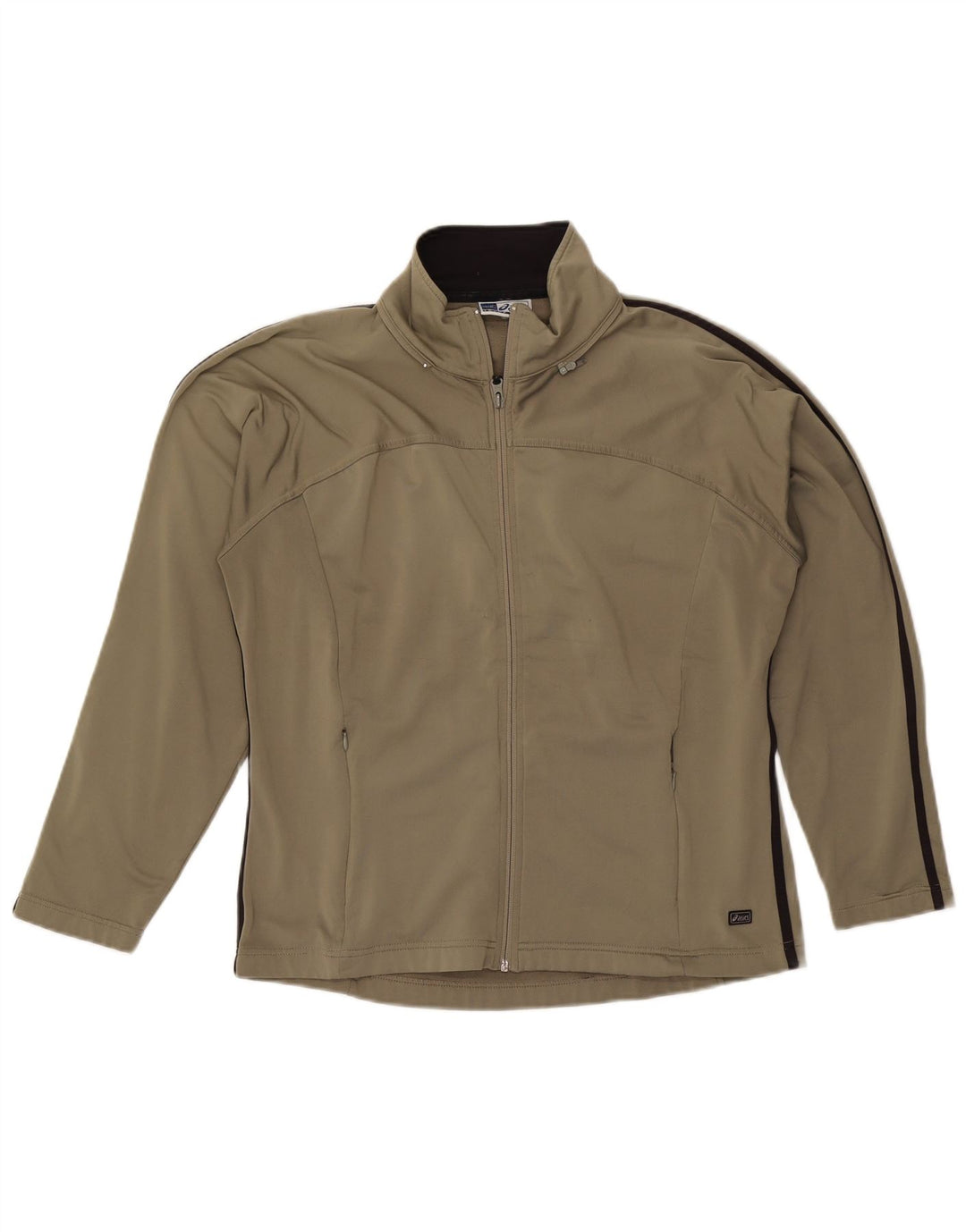 Asics Veste de Survêtement Homme Kaki Moyen Polyester