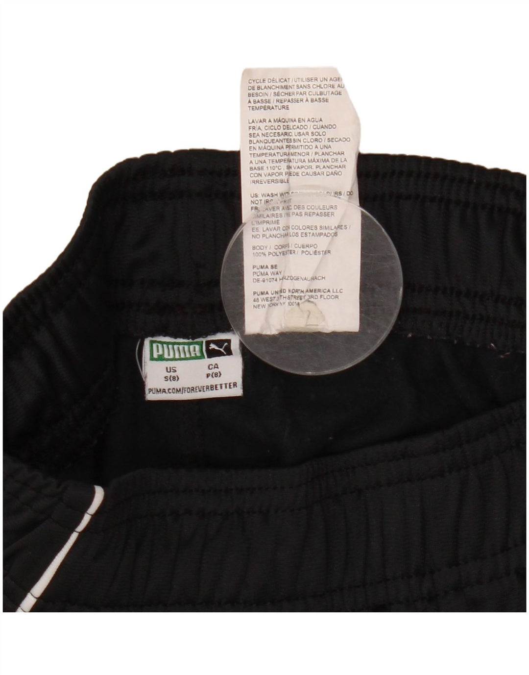 PUMA Pantalon de survêtement pour garçon 7-8 ans Petit Noir Polyester