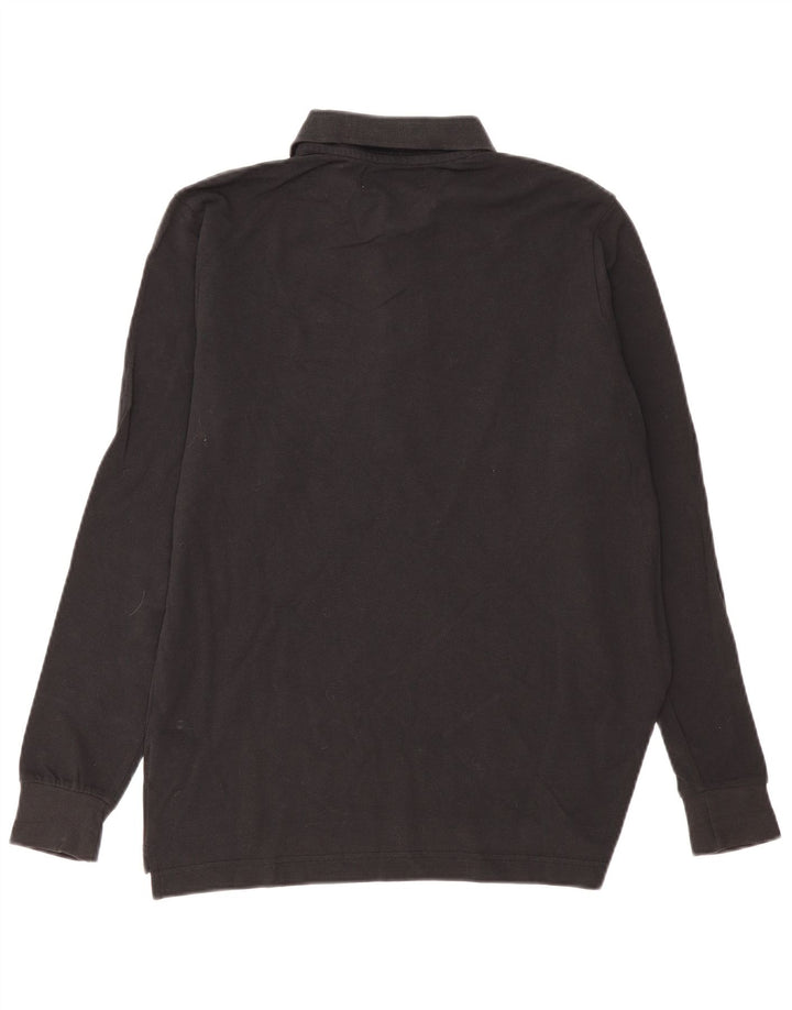 Kappa Polo à Manches Longues Homme Petit Noir Coton