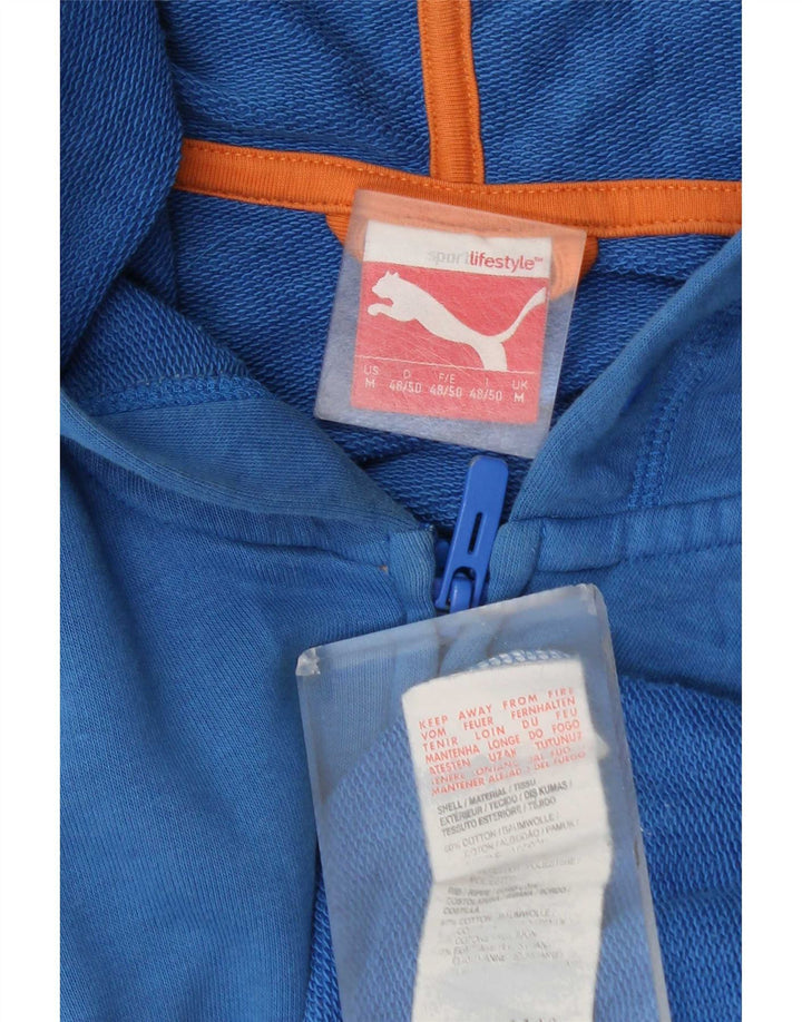 Puma Sweat à Capuche Graphic Zip Homme Bleu Moyen Coton
