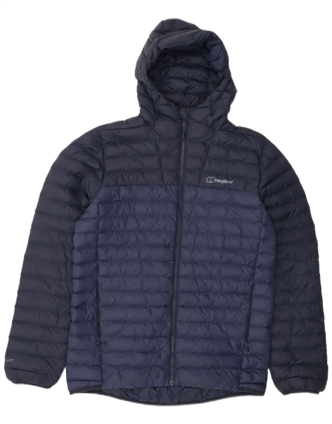 BERGHAUS Veste matelassée à capuche pour homme UK 38 Bleu marine moyen