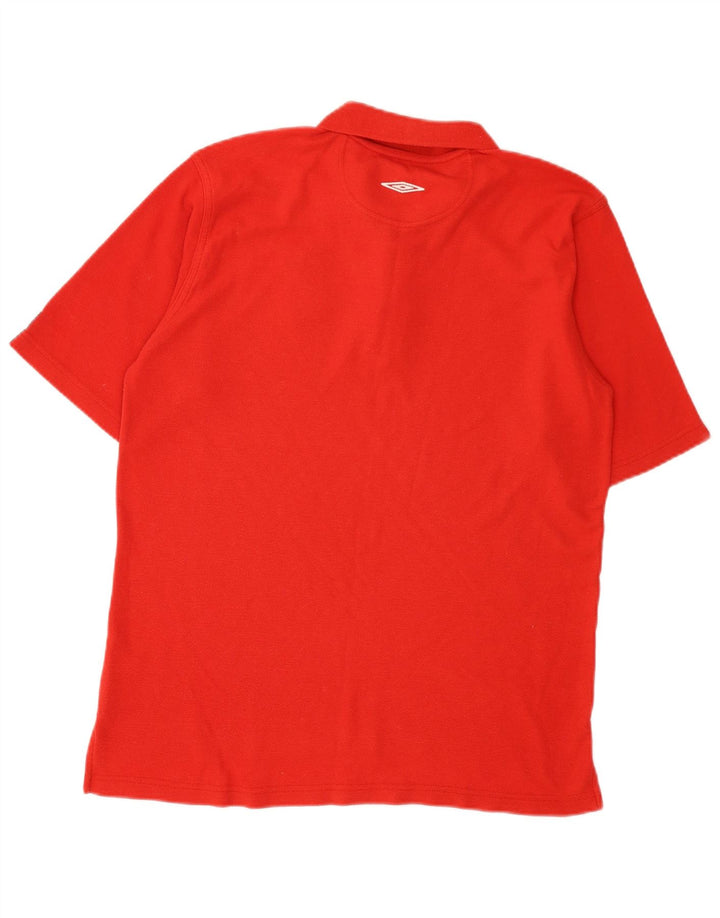 Umbro Polo Graphique Angleterre Homme Large Rouge Polyester