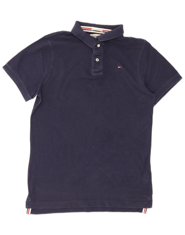 Tommy Hilfiger Polo Homme Bleu Marine Moyen Coton