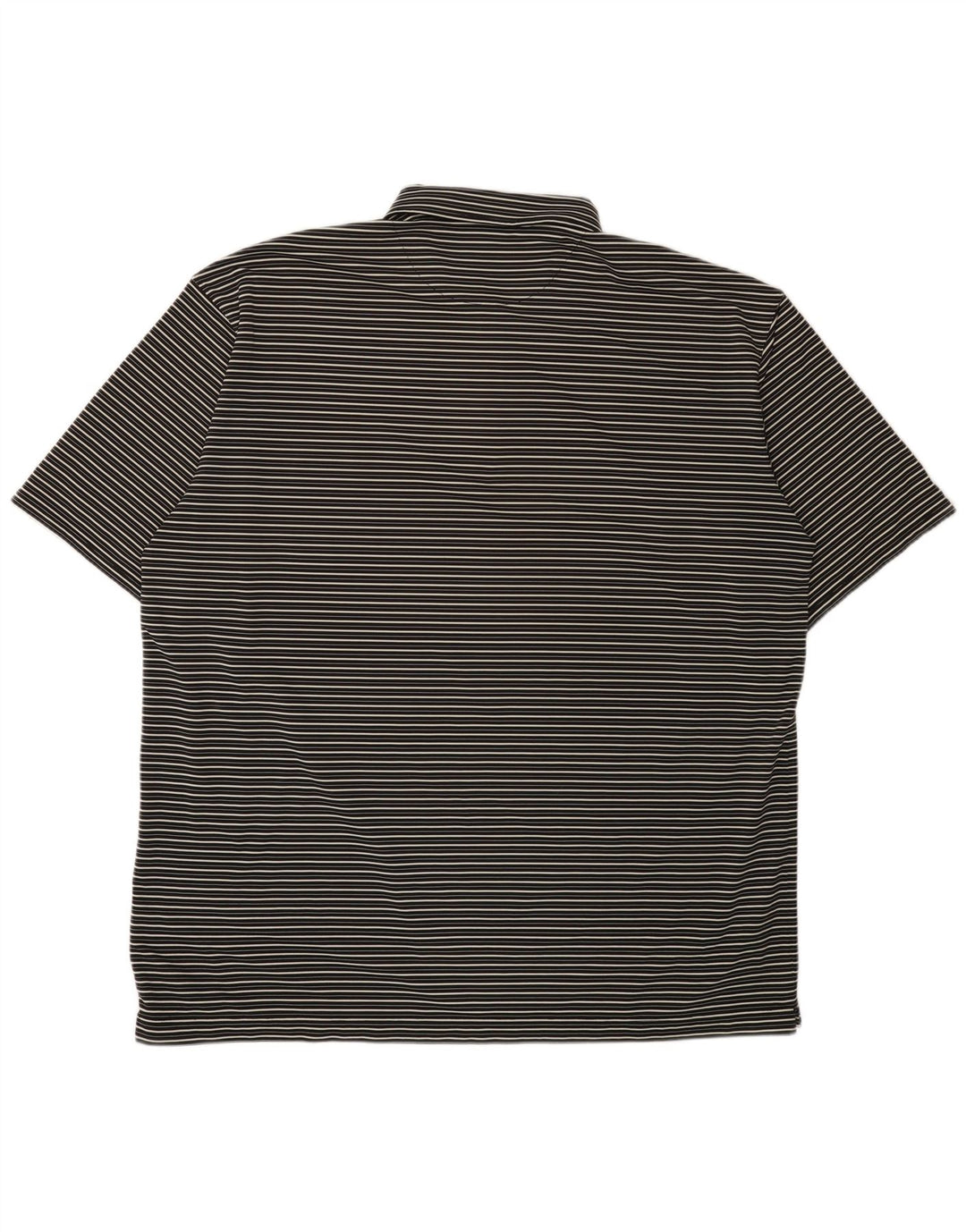 Nike Polo Dri Fit pour homme en polyester à fines rayures Noir 3XL