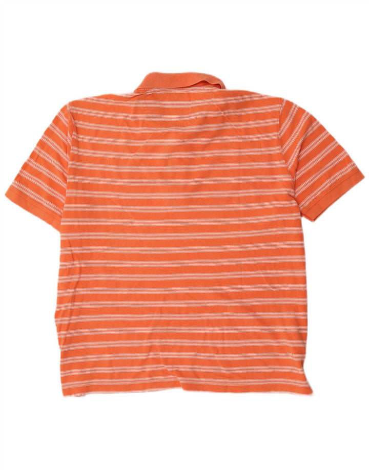 Massimo Dutti Polo Homme 2XL Orange Rayé